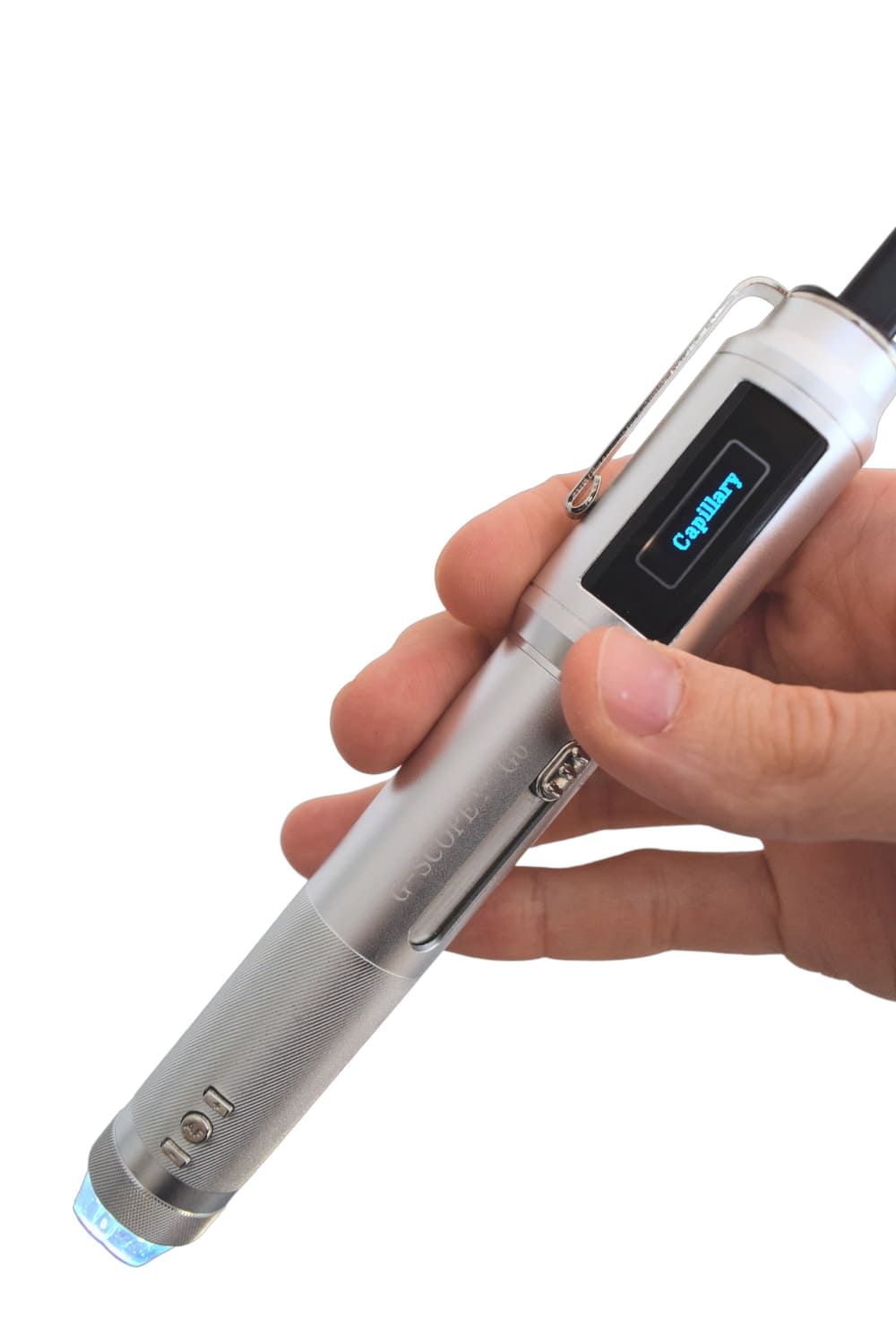 Smart G-Scope with the dedicated capillaroscopy head selected